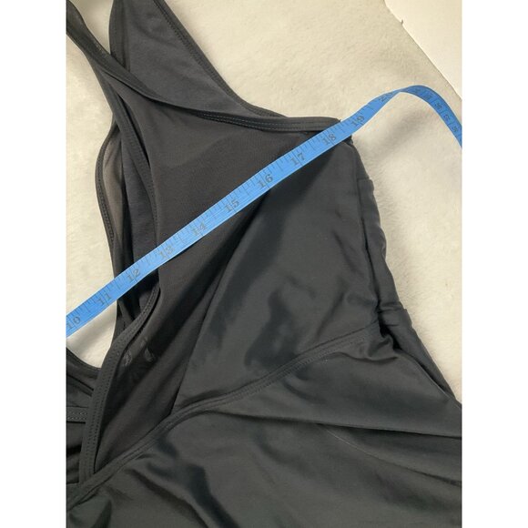CupShe Extra Large XL Black Bathing Suit‎ NWT One Piece Swimsuit Mesh V-neck - Picture 6 of 12